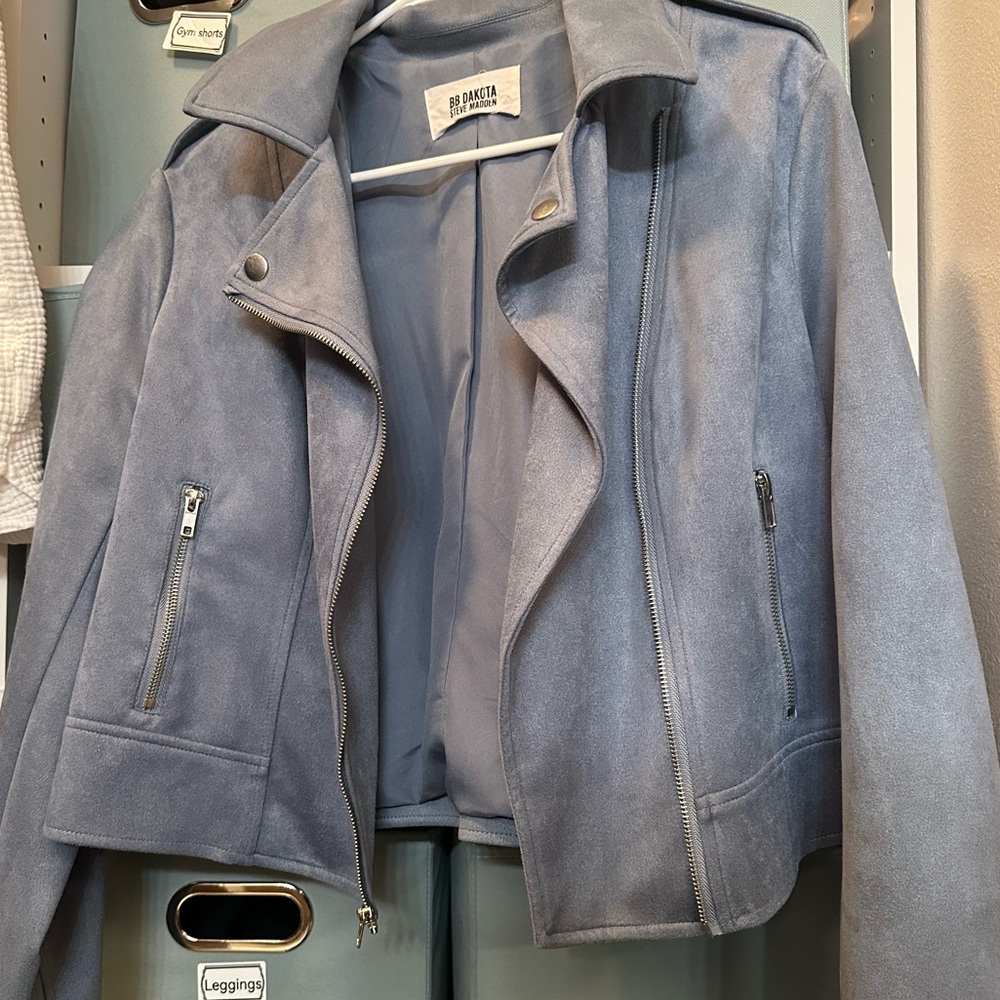 BB Dakota faux suede blue jacket - Picture 6 of 6